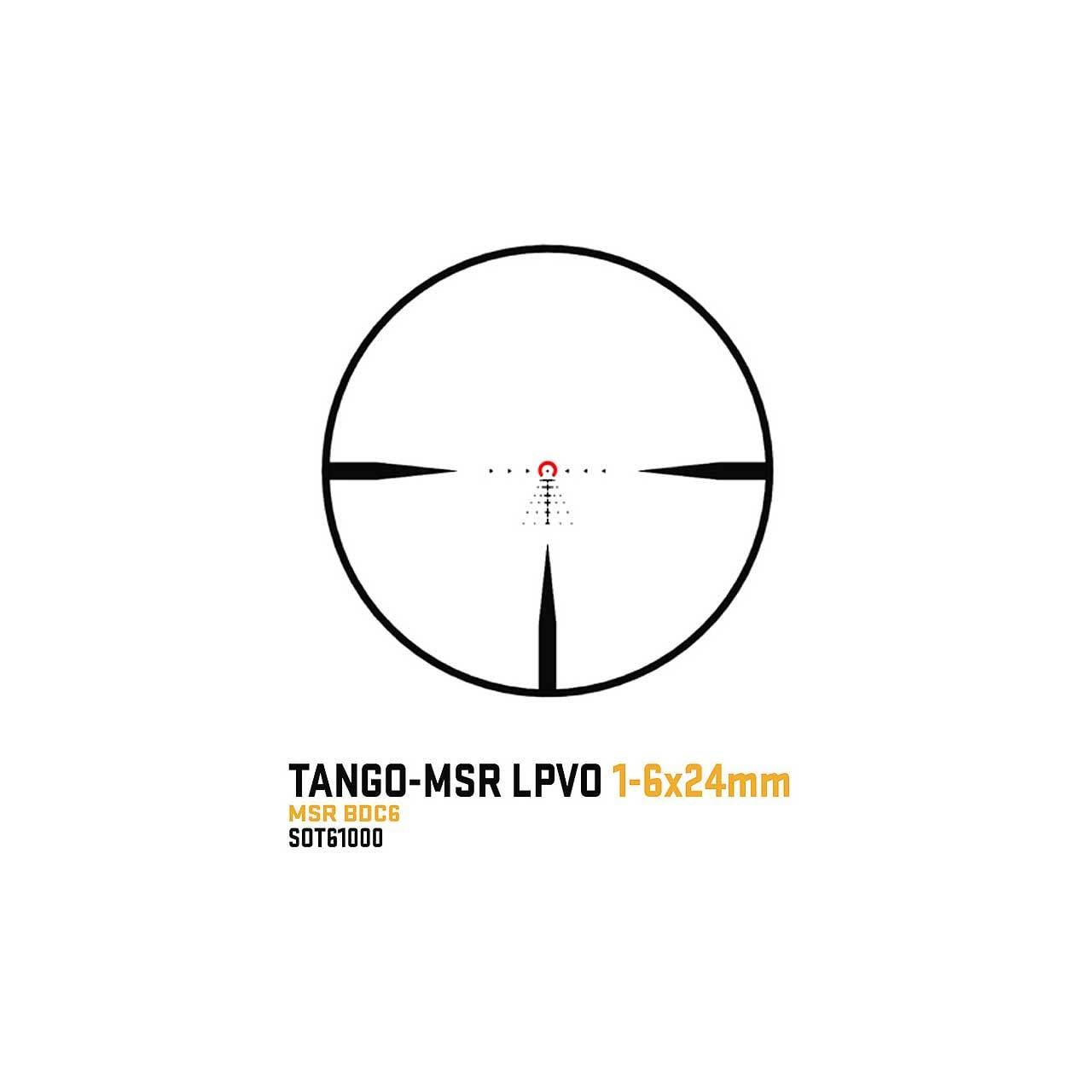 SIG SAUER TANGO-MSR sfp bdc6 レティクル 実物 SIG SAUER TANGO-MSR LPVOスコープ 1-6X24mm 30mmチューブ SFP BDC-6