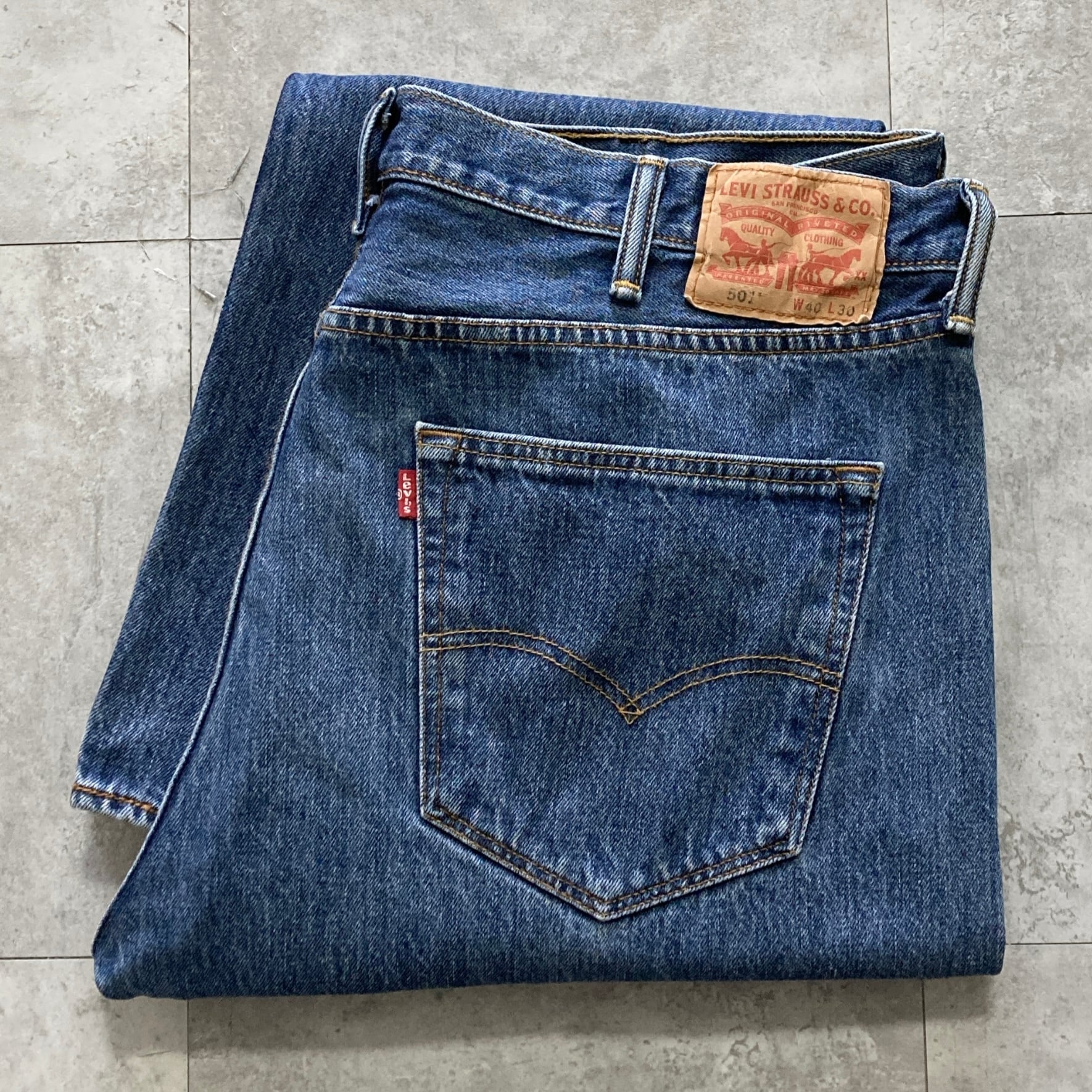 W32 L38】90's US.Levis 501xx リーバイス エルパソ工場(524) ボタン裏