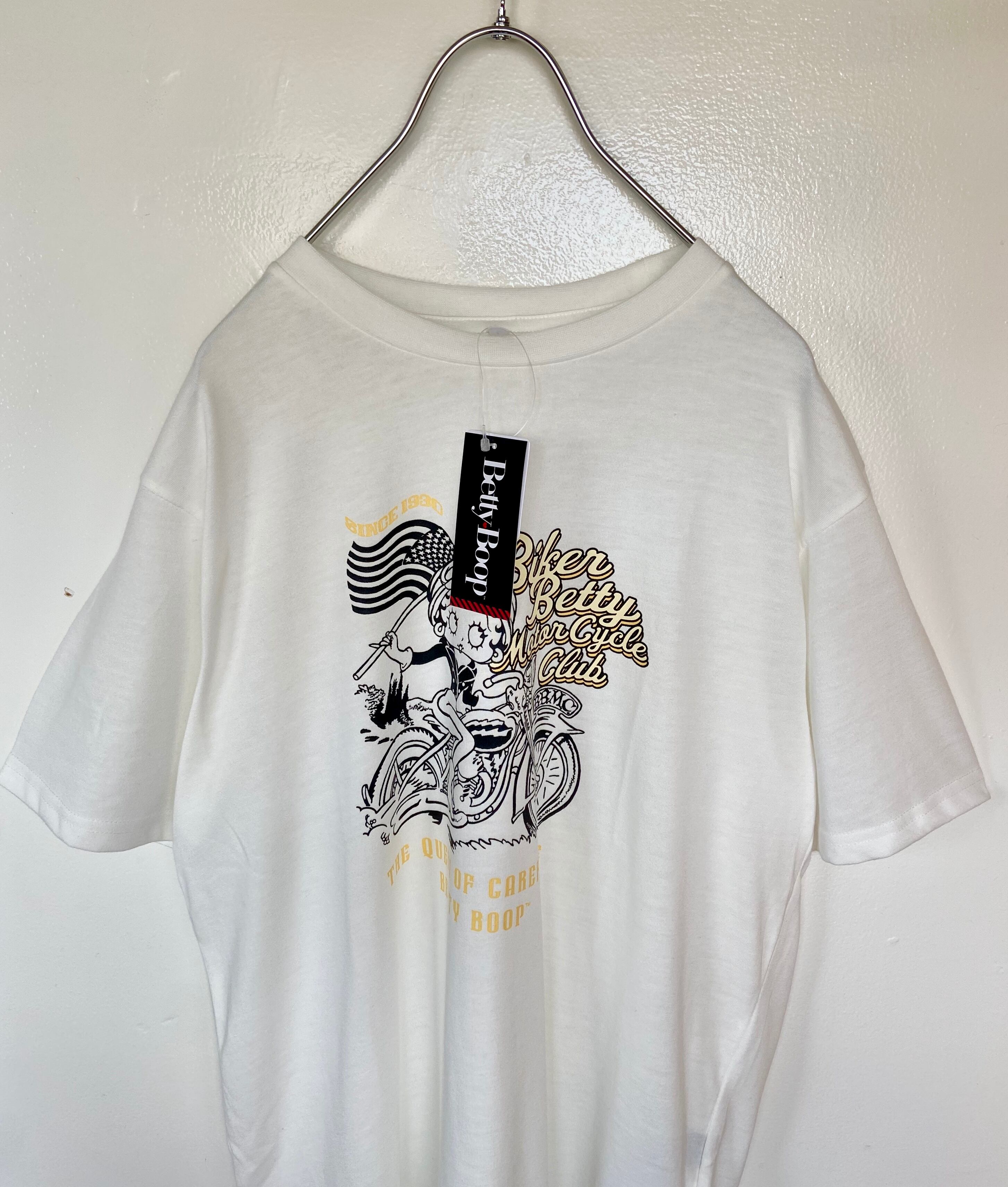 90s 新品 BETTYBOOP/ベティちゃん  ユニセックス プリントTシャツ 