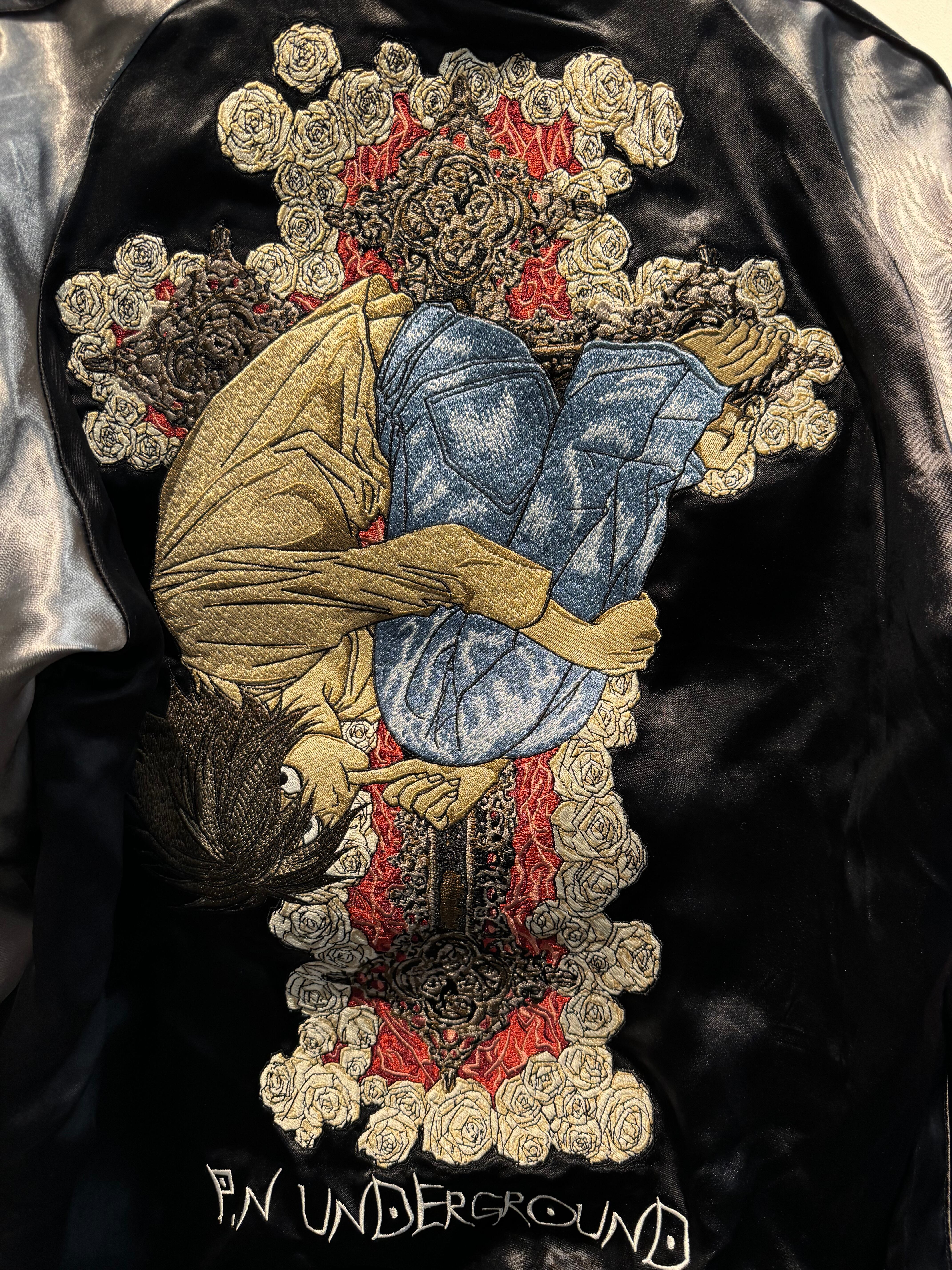 P.N.U×DEATHNOTE（デスノート）エルスカジャン 744121 93BLACK×SILVER