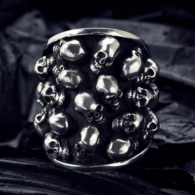 STANLEY GUESS スタンリーゲス Ring リング】マルチスカルオーバル