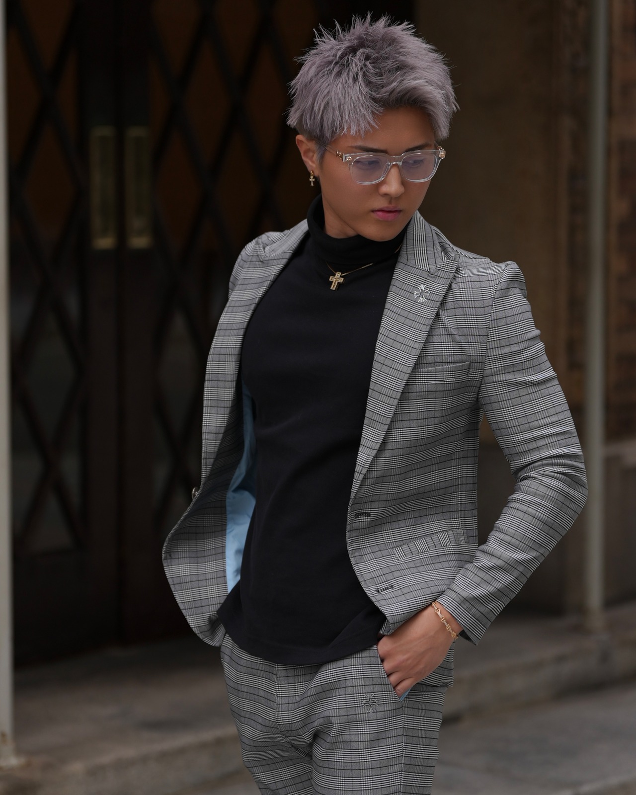 BELINDA ORIGINAL CHECK JACKET【BB25027】