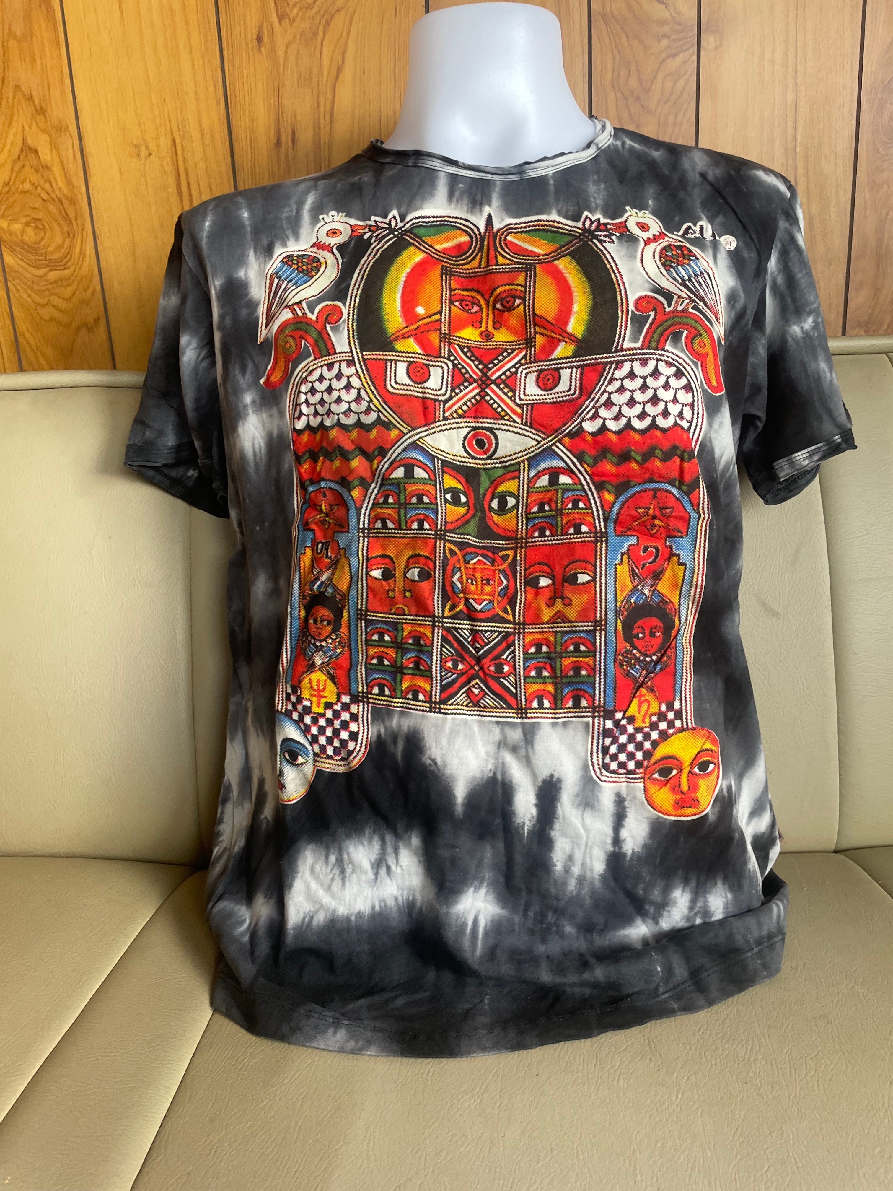 SPACE TRIBE ブッダアイ長袖カットソー SPACE TRIBE ブッダアイ長袖カットソー Space Tribe オリジナルTシャツ