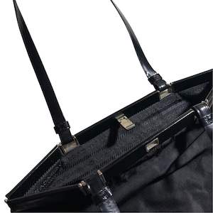 PRADA black nylon tote bag