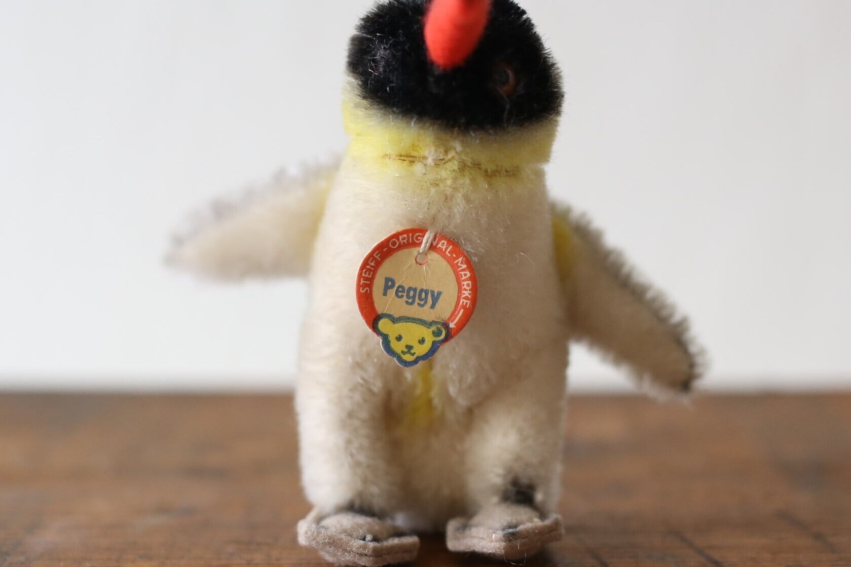 ドイツ ヴィンテージ Steiff シュタイフ ペンギン『Peggy』10cm N