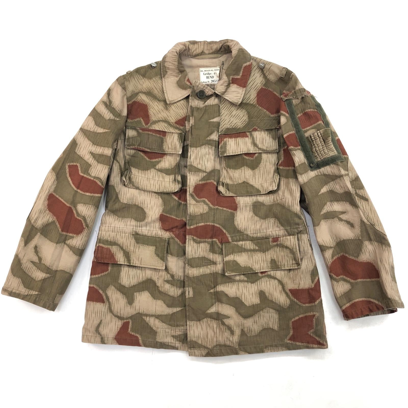西ドイツ軍1971年 ミリタリージャケット 空挺迷彩野戦 ビンテージ 古着 GERMAN ARMY 西ドイツ軍 70年代あたり SUMPFTARN ウォーターカモ