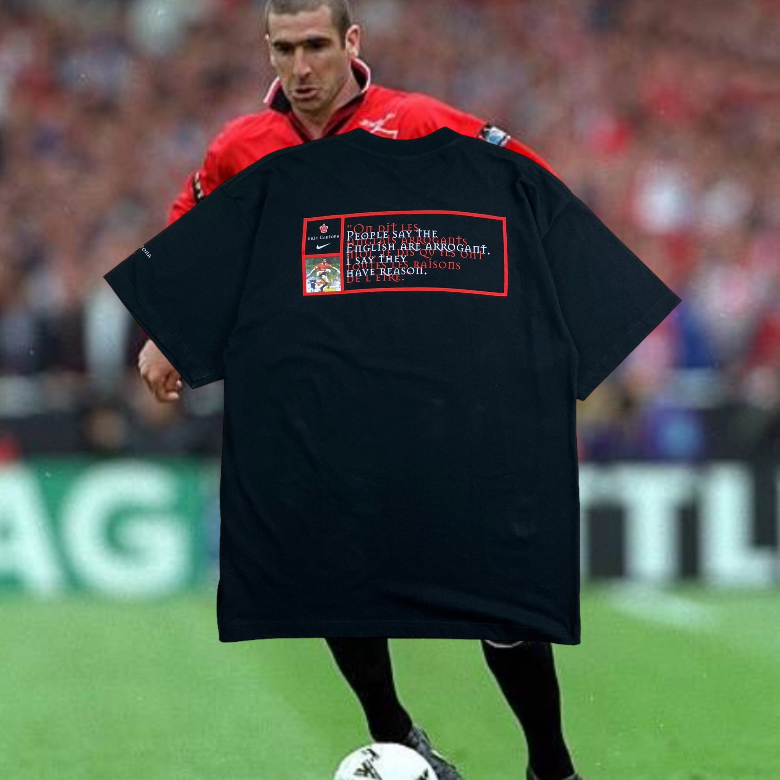 1997 NIKE ERIC CANTONA graphic message tee | MARKET