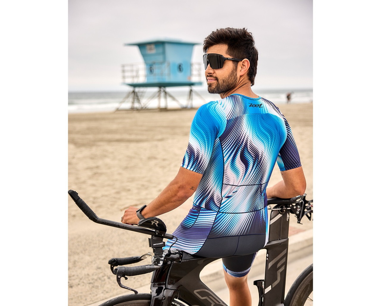 MEN'S TRI AERO FZ RACESUIT (Surge)トライスーツ ワンピース トライウエア トライアスロン ZMT35097