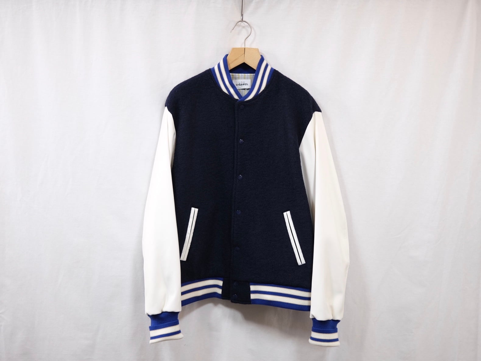 DIGAWEL” Varsity Jacket( URU TOKYO×DIGAWEL )Navy” | Lapel online store  powered by BASE