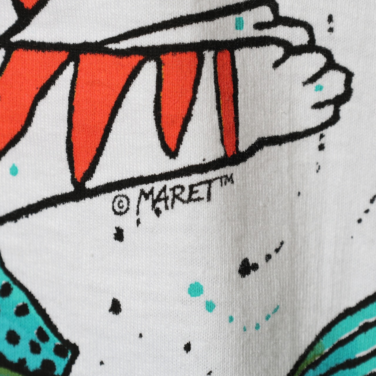Deadstock XL 90s USA “Something Fishy” Harborside Graphics Tシャツ ハーバーサイドグラフィックス 猫 魚 ニジマス