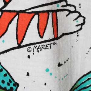 Deadstock XL 90s USA “Something Fishy” Harborside Graphics Tシャツ ハーバーサイドグラフィックス 猫 魚 ニジマス