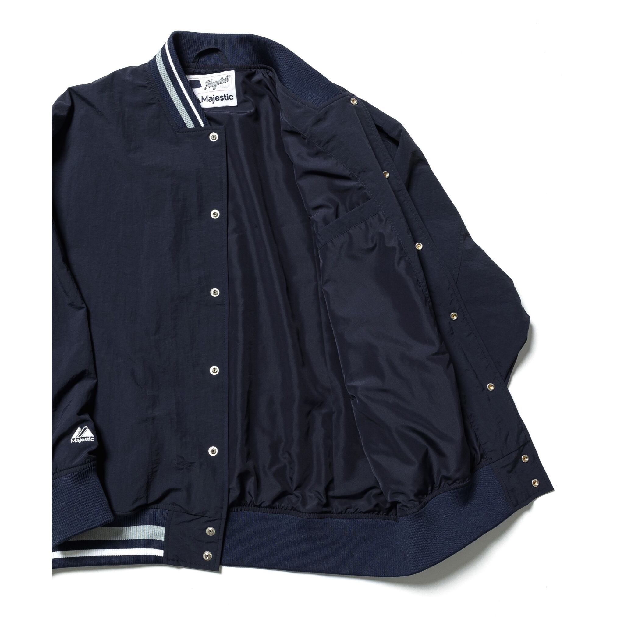 F-LAGSTUF-F × Majestic / 22SS/FS ST JKT/S/ナイロン/ネイビー/OT2322SS0002 F-LAGSTUF-F】×MAJESTIC 