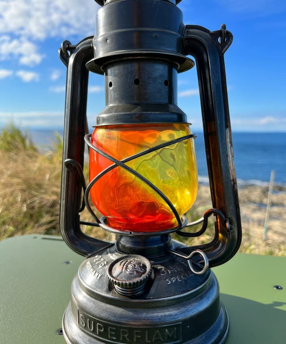 TOMOS ORIGINAL GLASS FOR VINTAGE 『YELLOW ORANGE