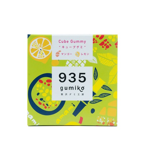 マンゴーレモン　キューブグミ -贅沢グミ工房 gumiko 935-