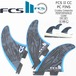 FCS2 フィン CROSBY COLAPINTO TRI FINS クロスビー コラピント トライフィン 3本セット FCS II サーフィン スラスター パフォーマンスコア PC ショートボード サーフボード 日本正規品 S