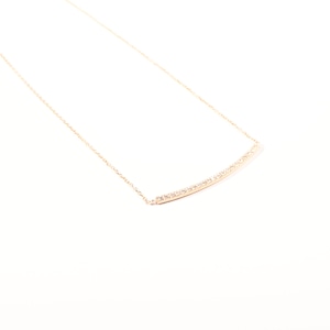 EDN218A21 tube necklace full diamonds <eikosi dyo>