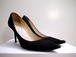 定番6万★JIMMY CHOO ジミーチュウ スエード レザー ヒール パンプス 黒36.5★ 上品なブラックスエードがデイリーで大活躍の秀逸アイテム♪
