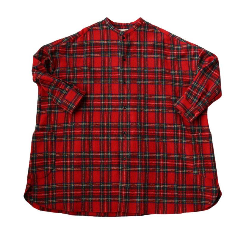 70s SEARS シアーズ ブロック バッファローチェック ウール x リネン