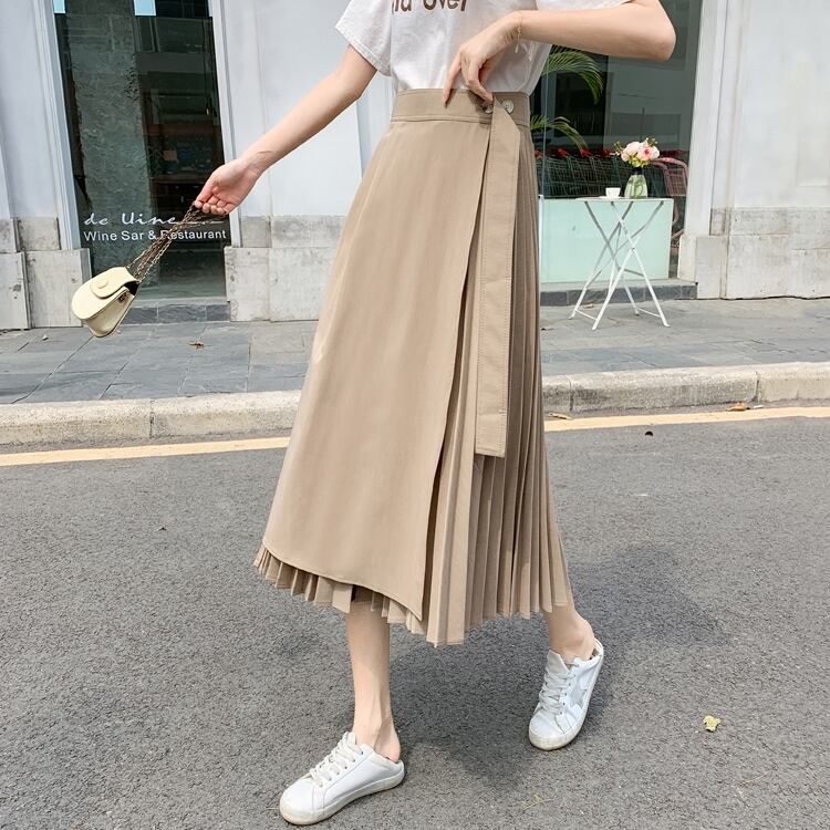 スカート レディース プリーツスカート フレアワンピース ミディアム丈 切り替えデザイン フレア Aライン プリーツ ウエストマーク ハイウエスト かわいい 大人可愛い きれいめ シンプル カジュアル 大人 上品 おしゃれ 大人女子 ガーリー 個性的 送料無料 S M L ゆったり ブラック グレー ベージュ 無地 オールシーズン 10代 20代 30代 40代 OL 通勤 学生 通学 デート お出かけ 着回し 普段使い 韓国系 ファッション コーデ スタイル 楽ちん モテ 体型カバー トレンド 流行