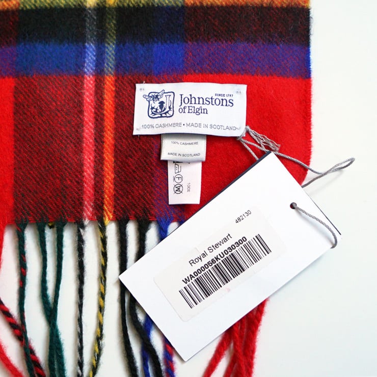 国内正規品・新品】ジョンストンズ カシミヤ大判ストール ロイヤル