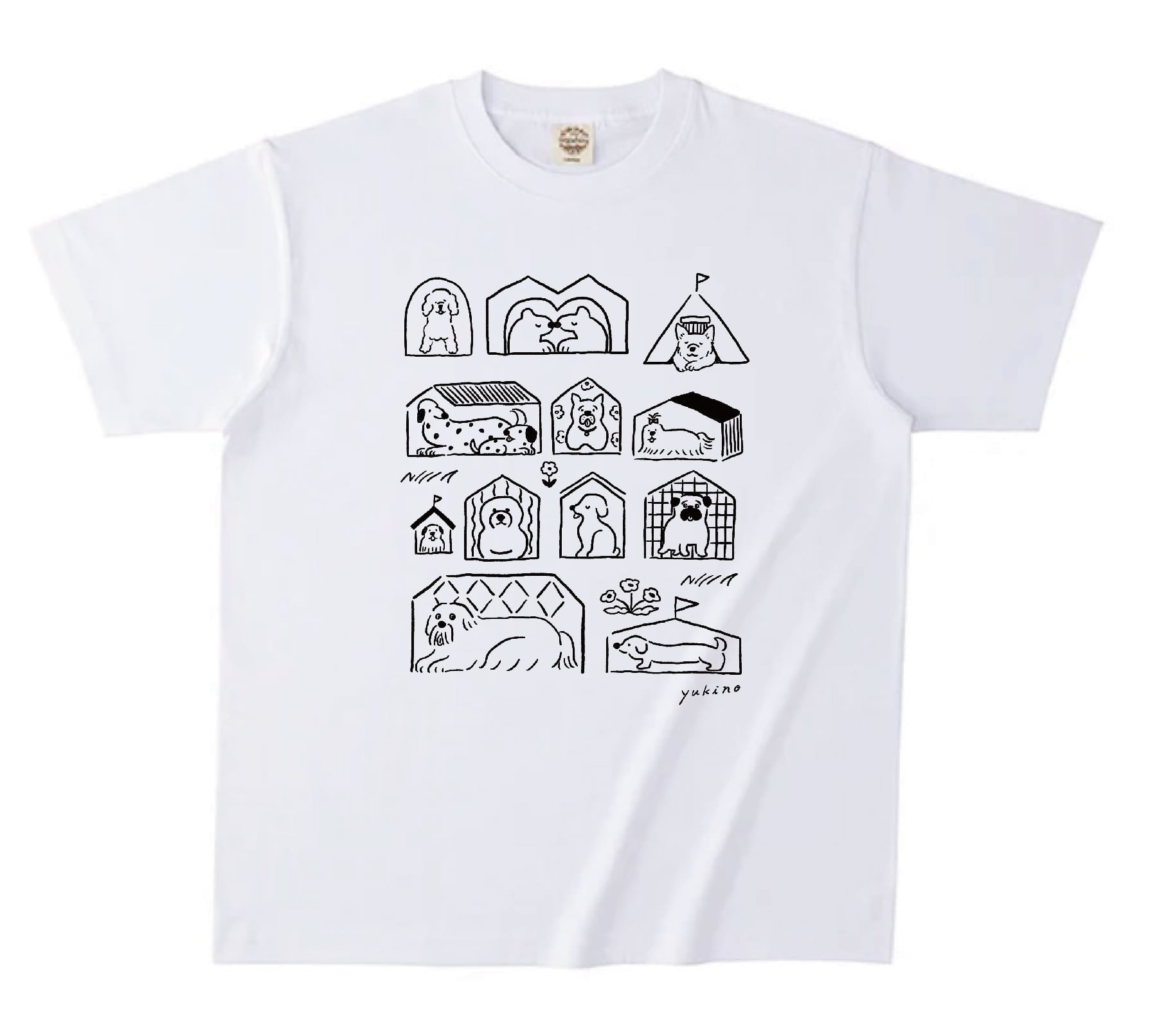 【受注生産】オーガニックコットンTシャツ「House dog」