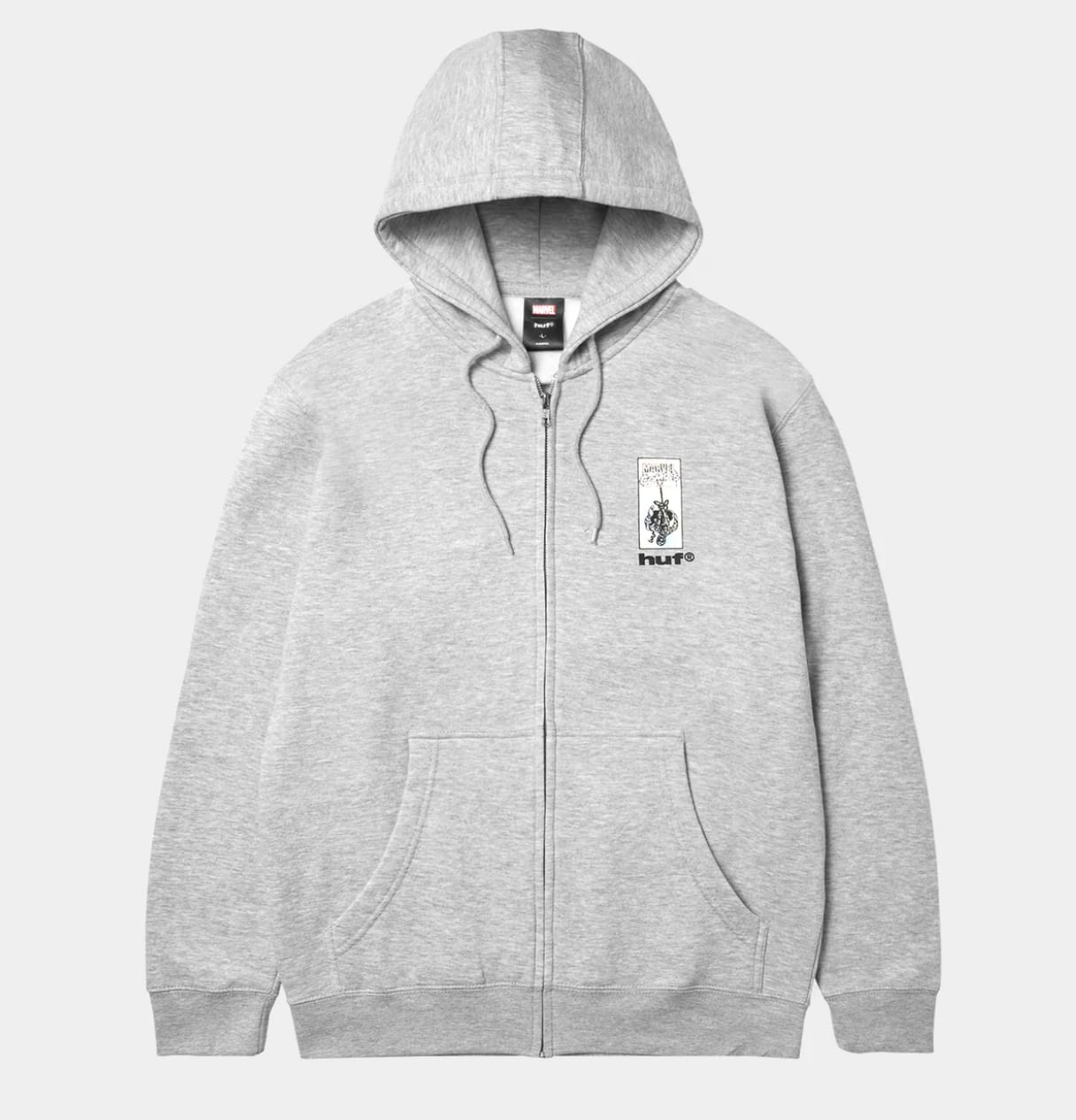 HUF（カラーグレー・スタイル（パーカー）ジップアップ