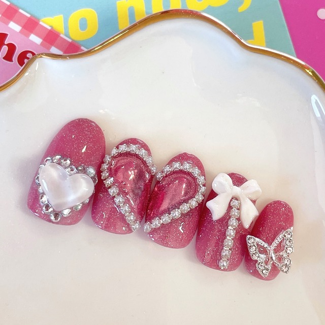 【送料無料】ネイルチップNo.11♡ネイル/韓国/アート/パーツ/カラフル/POP