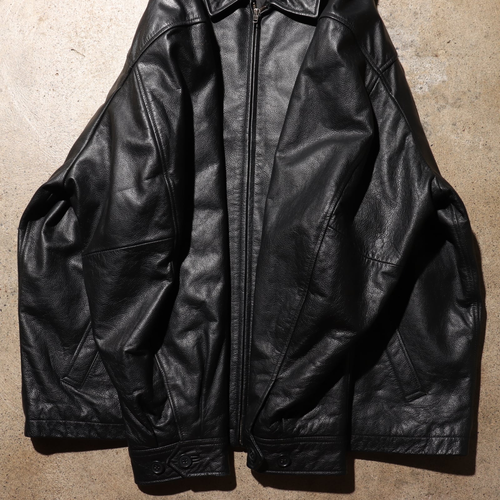 極美品 人気】OLD GAP レザージャケット M BLACK
