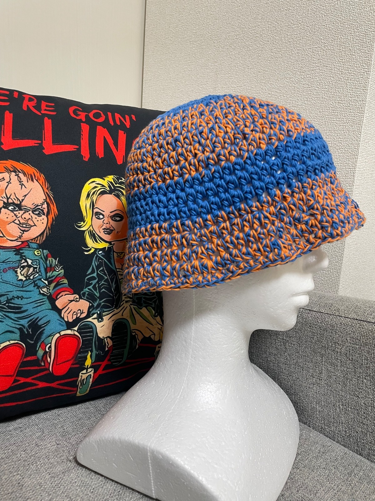 BLU ORG CROCHET HAT | mademyday