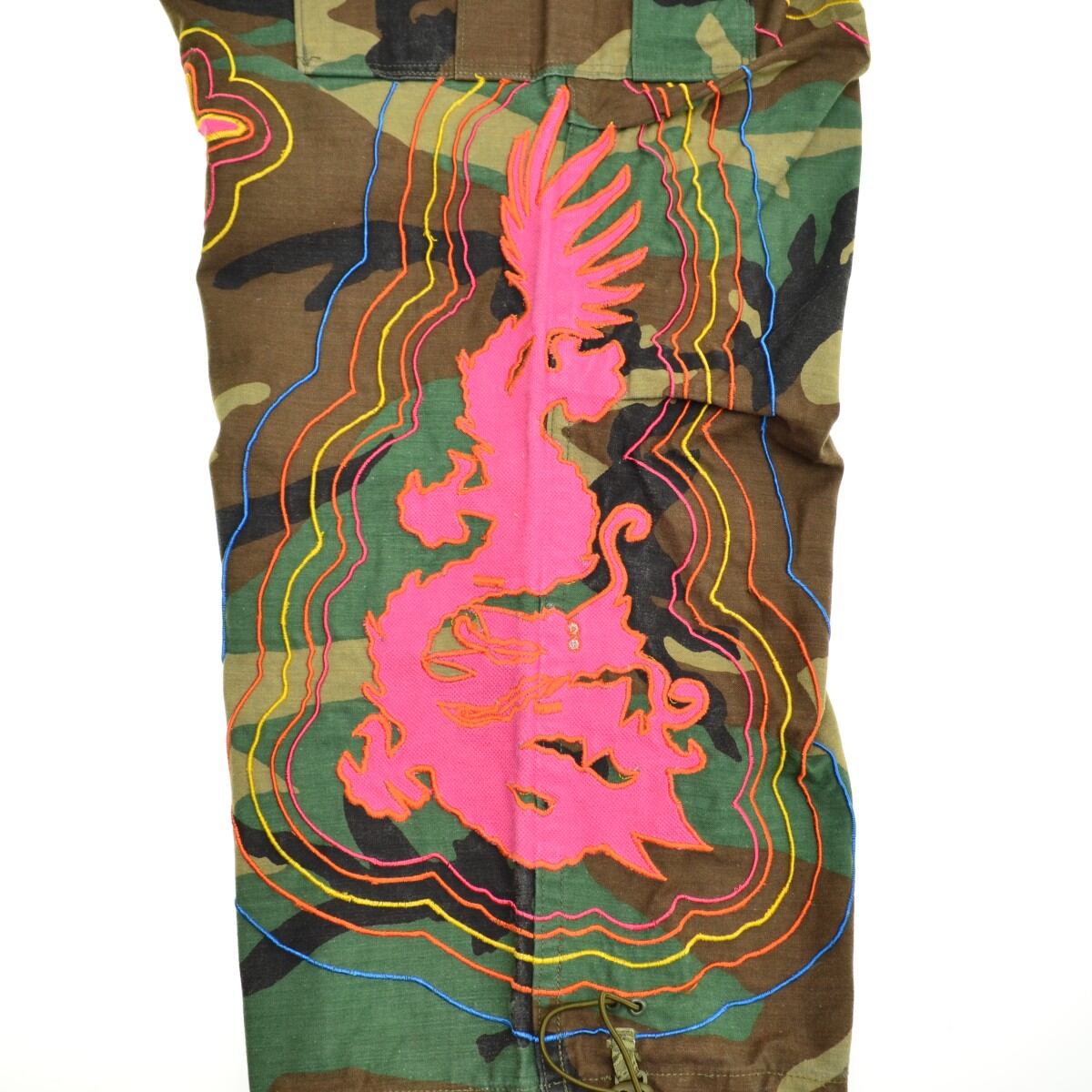 パンツmaharishiマハリシ LOOSE WOVEN BONSAI CAMO TRACKPANTSボンサイ ...