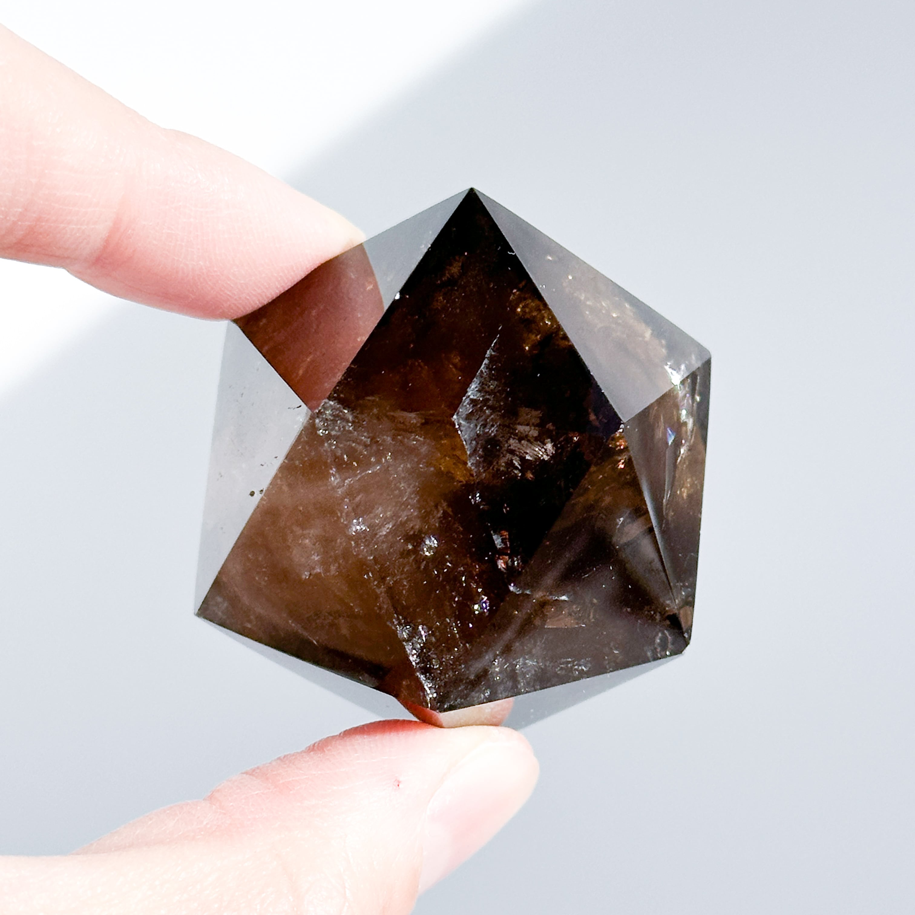 ミナスジェライス産スモーキークォーツ 二十面体33◇ Smoky Quartz
