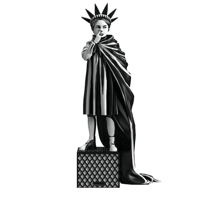 Banksy's Liberty Girl by Brandalised