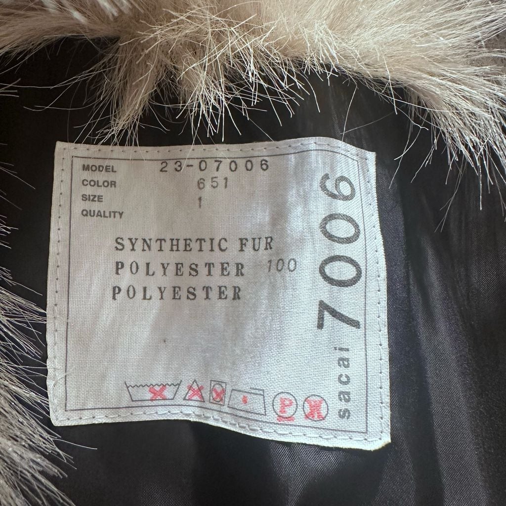 sacai サカイ 23AW ｢Faux Fur Blouson｣ ファーブルゾン 23-07006