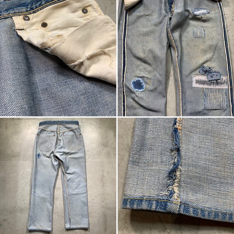 50's~ LEVI'S リーバイス 501XX デニムパンツ オリジナル 革 50's~ LEVI'S リーバイス 501XX デニムパンツ オリジナル 革