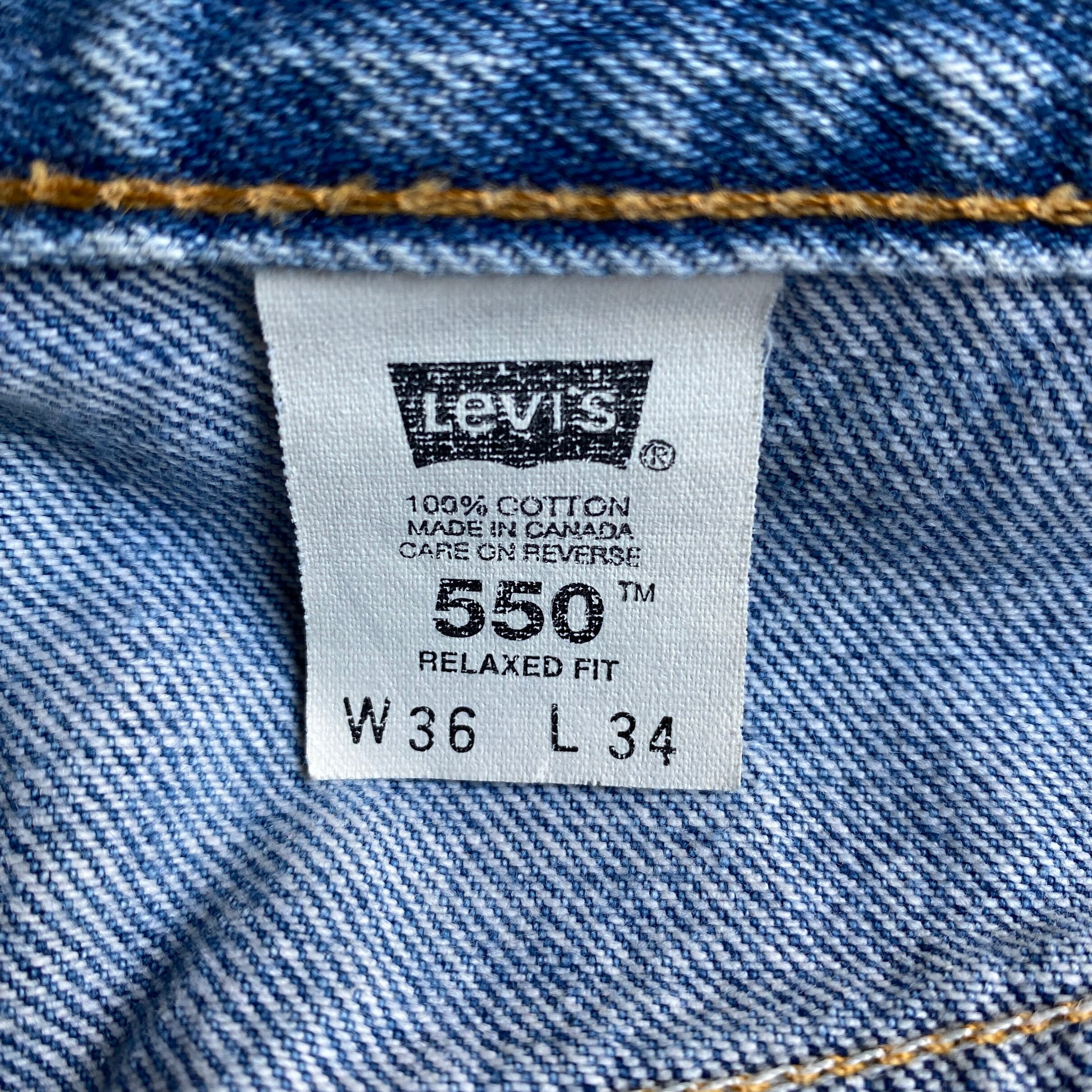 カナダ製 90年代 Levi's リーバイス 550 RELAXED FIT テーパードデニム ...