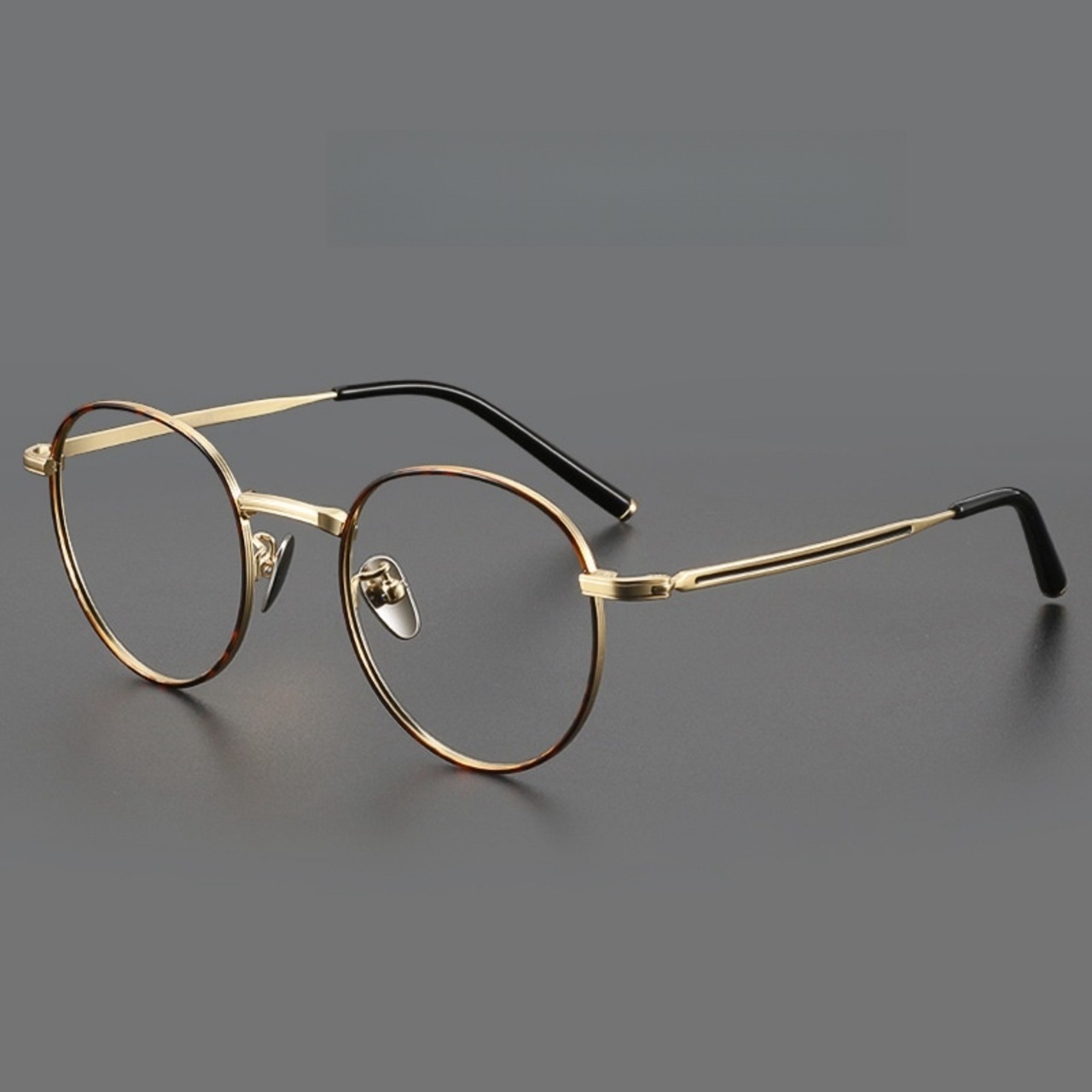 Titanium Slightly Oval Glasses -round- / チタン スライトリー オーバル メガネ -ラウンド-