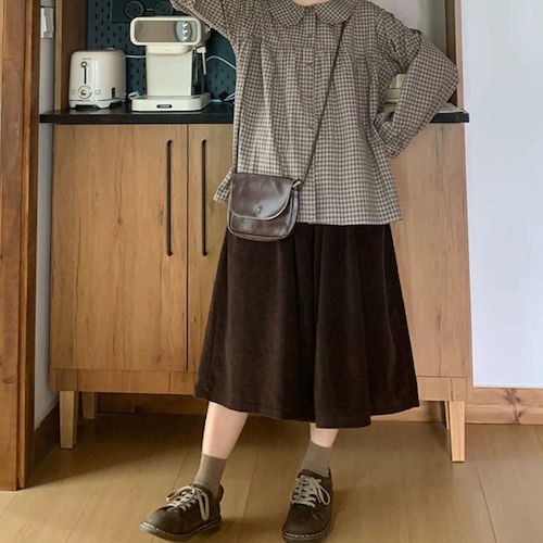 コーデュロイキュロットパンツ ・12552