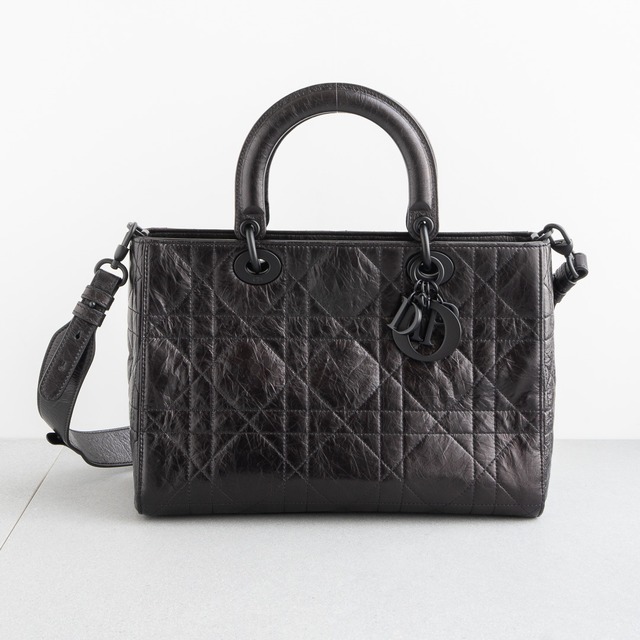 DIOR レディ D-サイア バッグ ミディアム ブラック