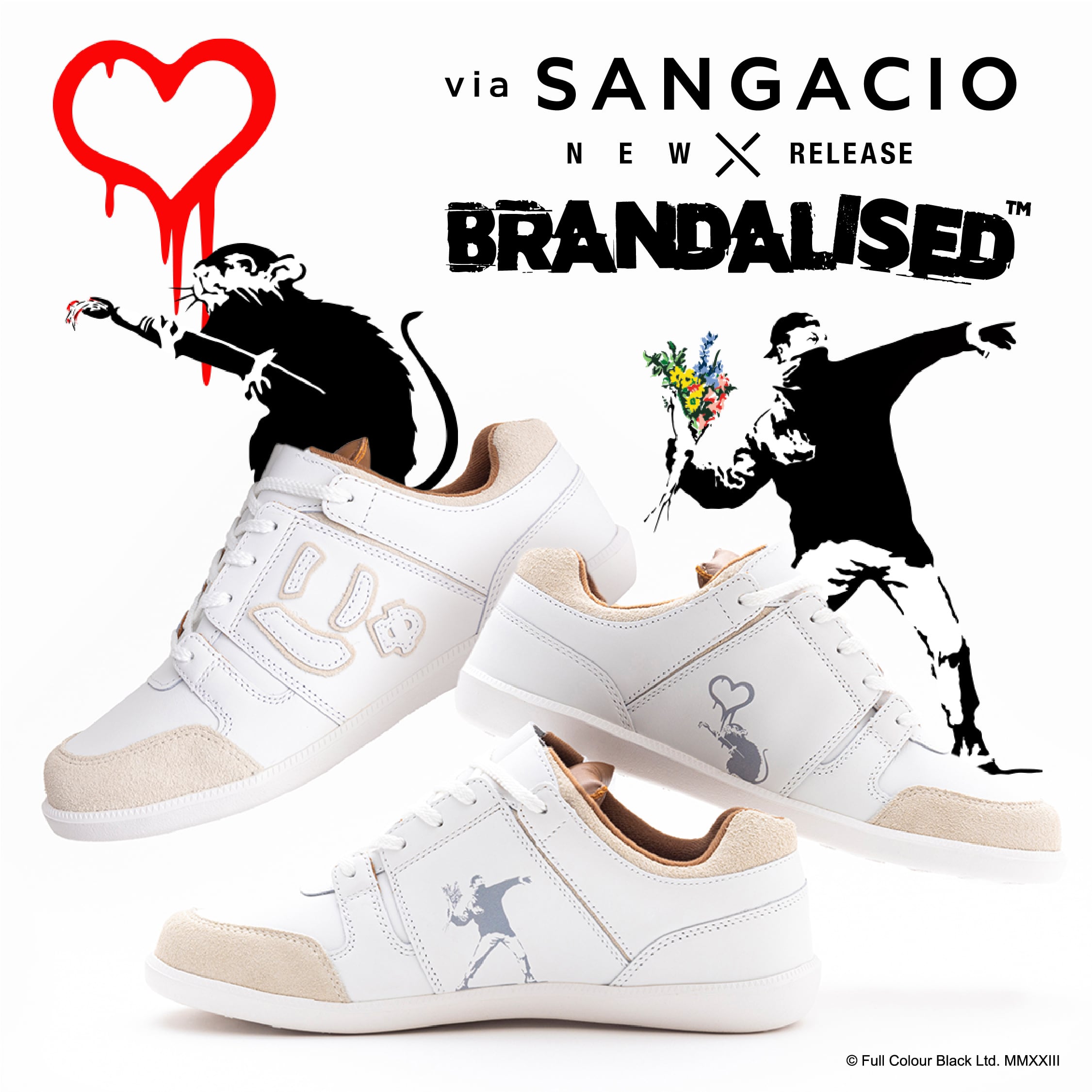 via SANGACIO×BRANDALISED スニーカー