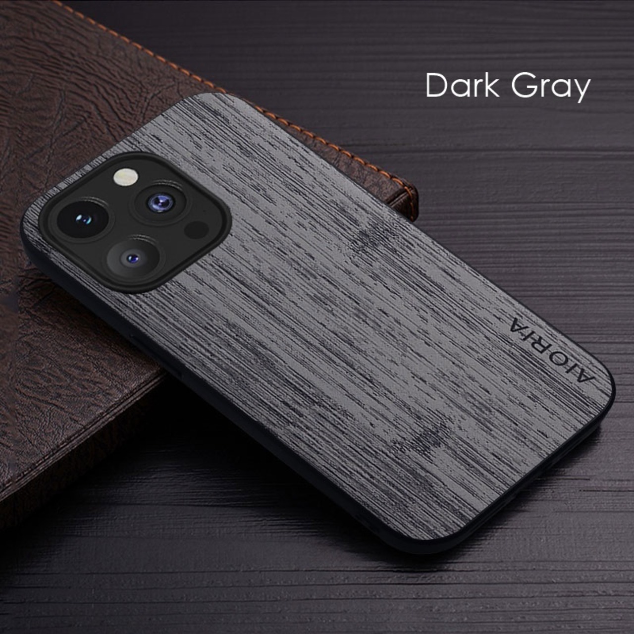 ◆iPhone 17/16/15/14/13/12/Pro/Pro Max/mini/Plus/Air◆ Wood Pattern Leather Case / ウッド パターン レザー スマホケース