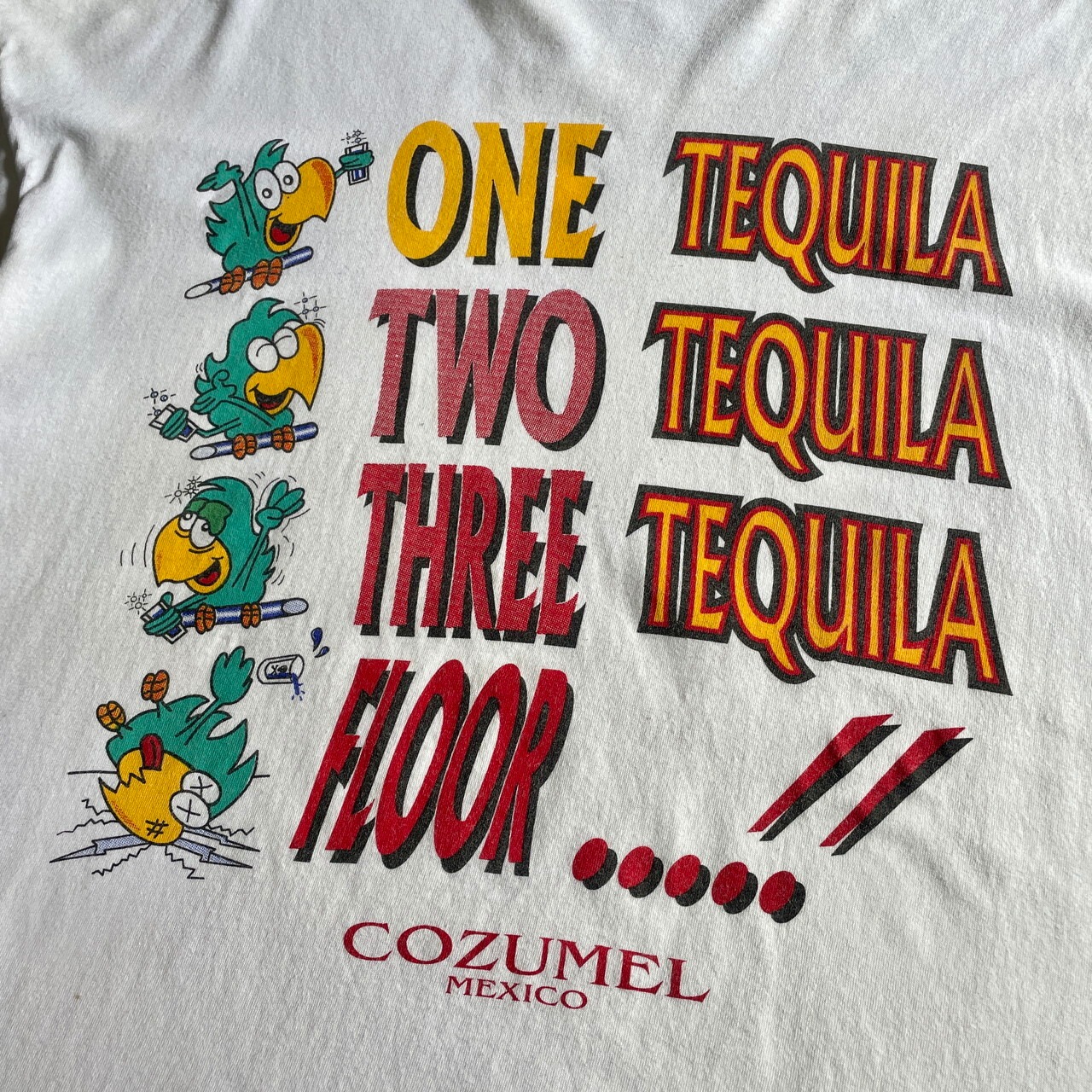 00年代〜 COZUMEL MEXICO テキーラ ジョーク スーベニア プリントT 