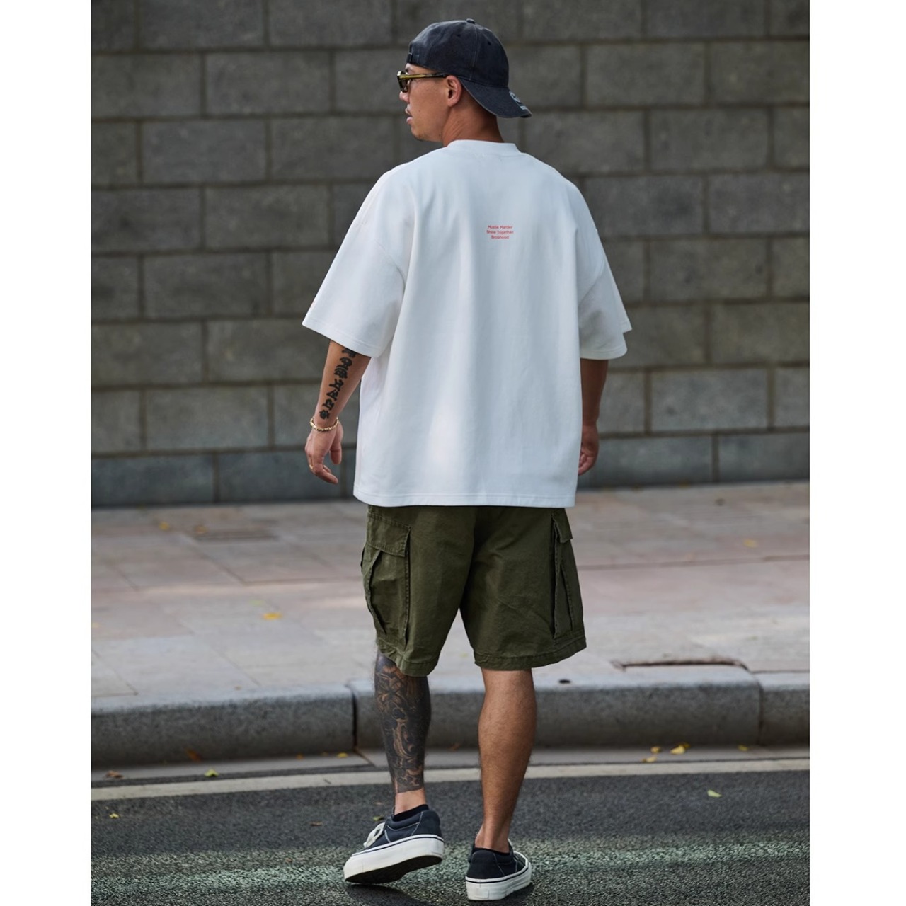 Back logo pocket tee 0933 - 8