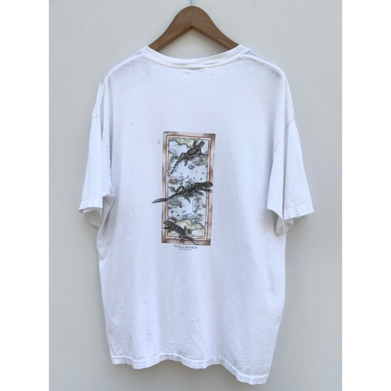 90s BANANA REPUBLIC POCKET Tee MADE IN USA  Size L程