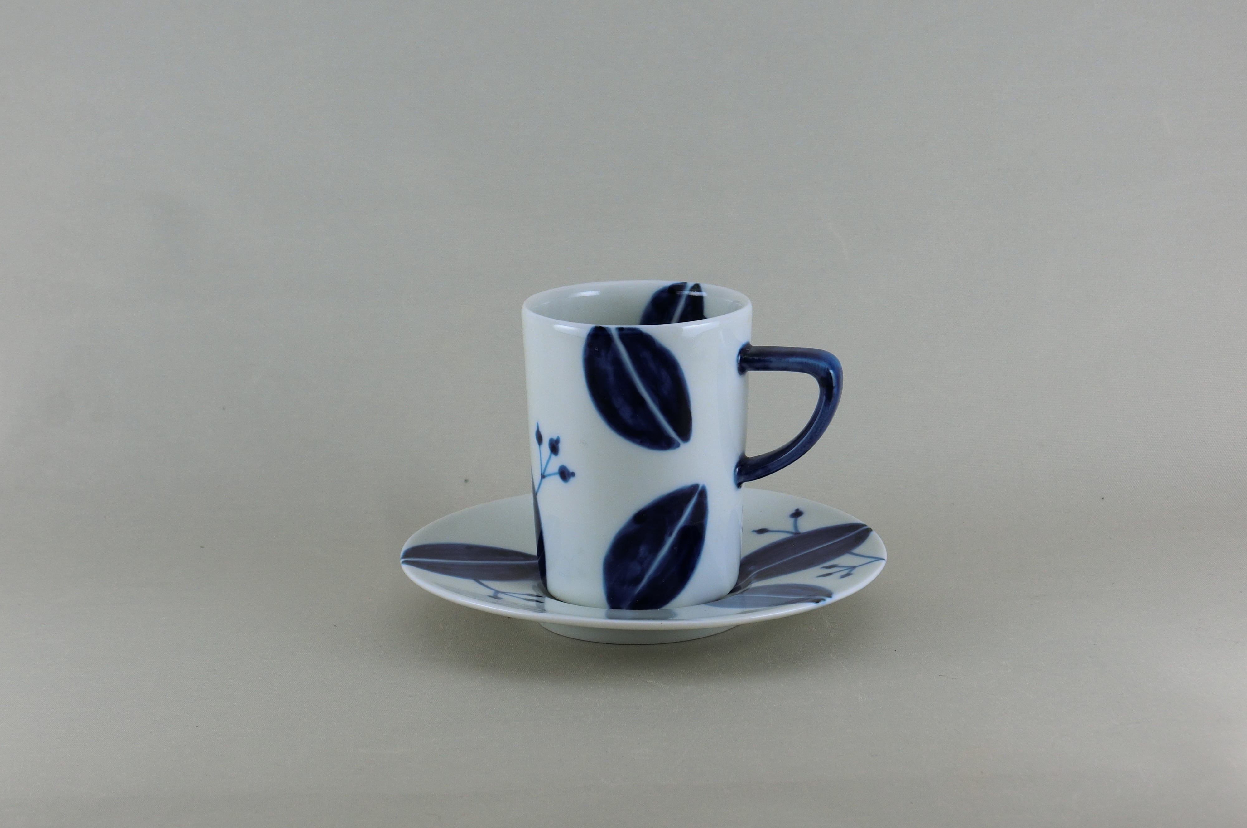 リーフシリーズ　ドラム型マグ　（青）