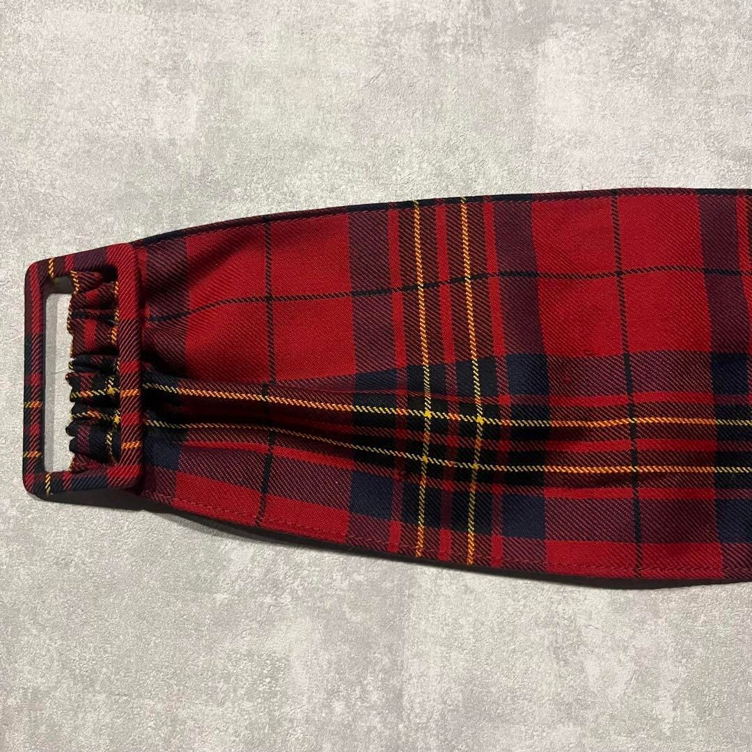 comme des garcons 06ss 赤チェック ベルト レザー リボン | CHASE
