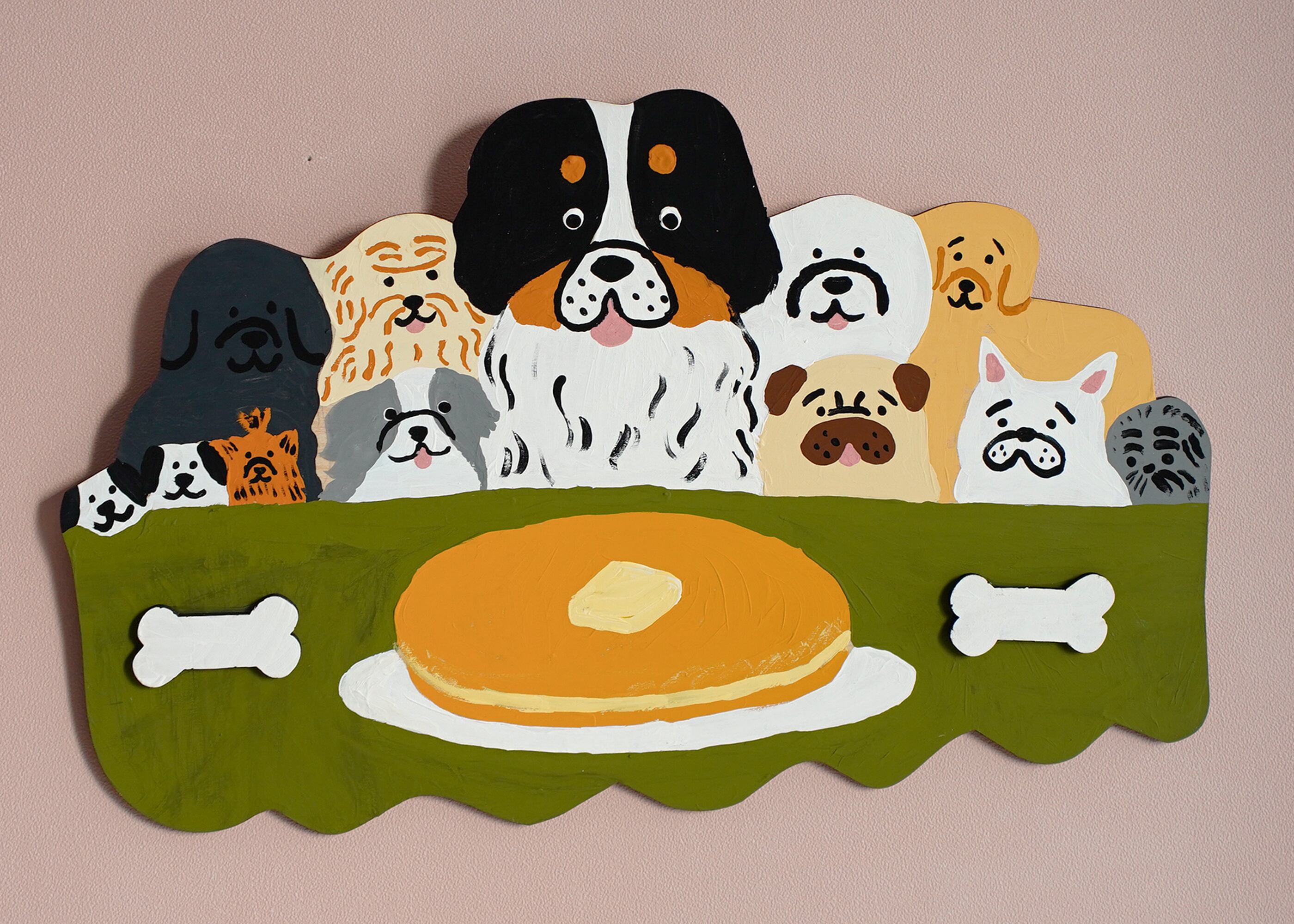 wood objet 原画 「ホットケーキ」横長