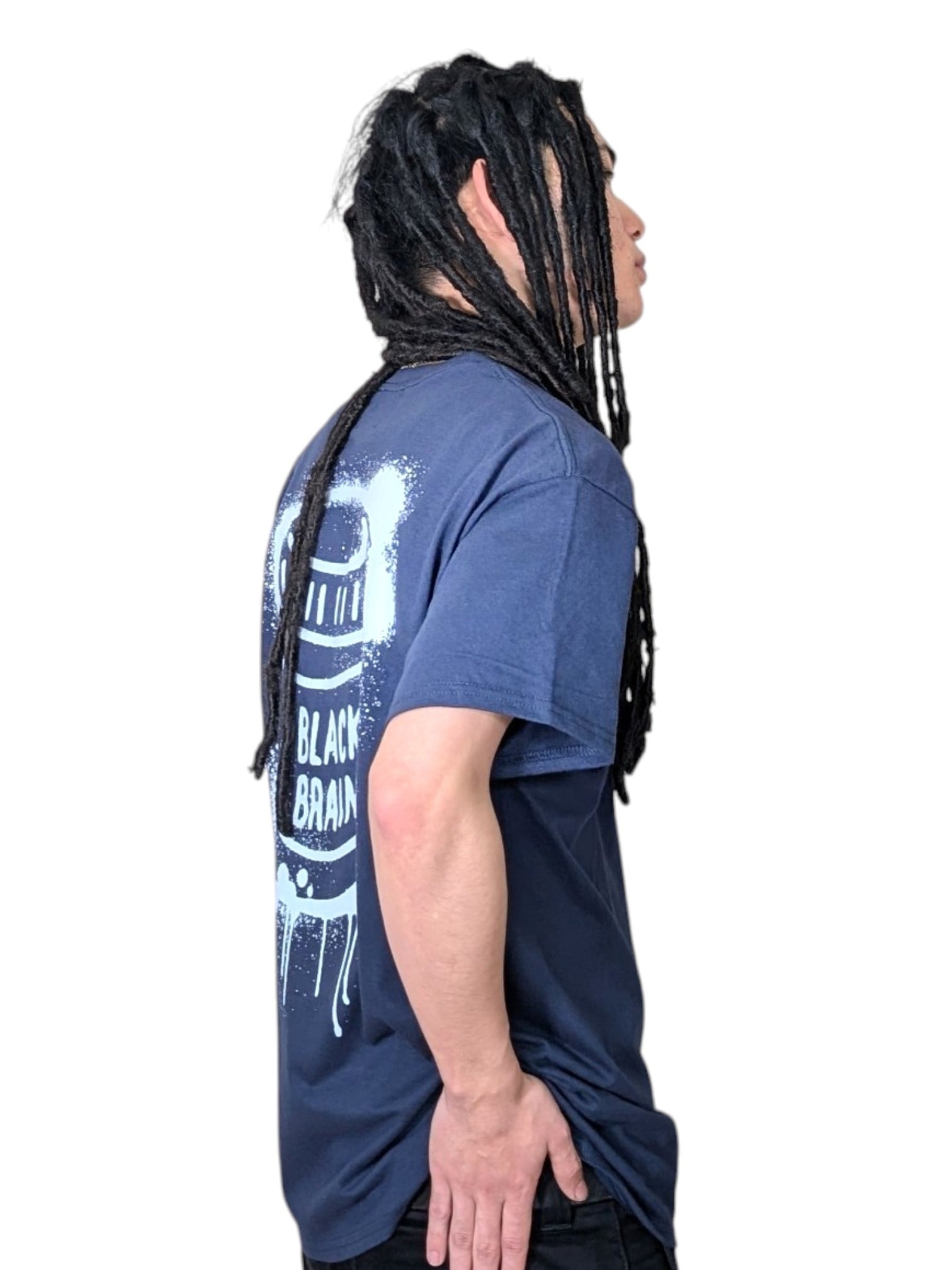 Dripped Pocket SS Tee | BLACK BRAIN