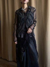 abstract mode sheer shirt-5135-1