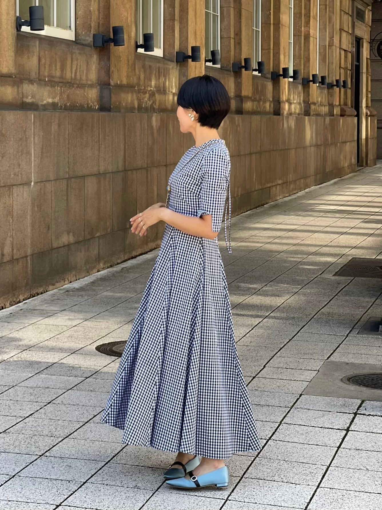 正規品在庫 【新品即完品】hyeon⋆ stripe flare onepiece 驚きの安さ