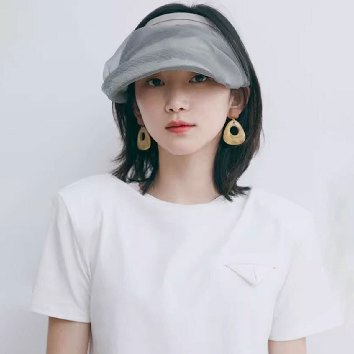 カチューシャ サンバイザー 折りたたみ レディース 春 夏 帽子 韓国 おしゃれ 大人 かわいい シンプル 2WAY UV 日差し避け 小顔 上品 紫外線対策 サマーハット リゾート 海水浴 ヘアアクセサリー 大人可愛い 大人女子